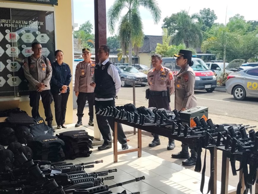 Itwasda Polda Lampung Teliti Logistik Polres Lampung Timur, Pastikan Siap Dukung Tugas Polisi