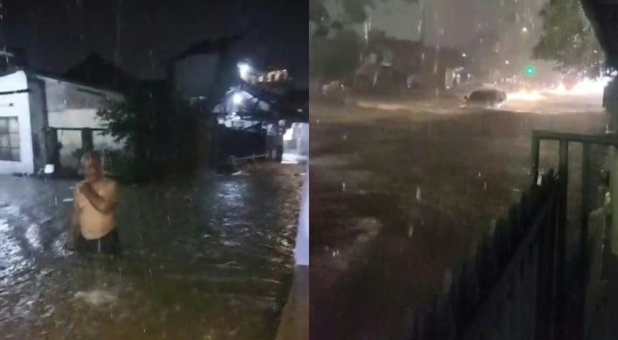 Hujan Deras Picu Banjir 30 Cm, Jalan Pangeran Antasari Macet Parah