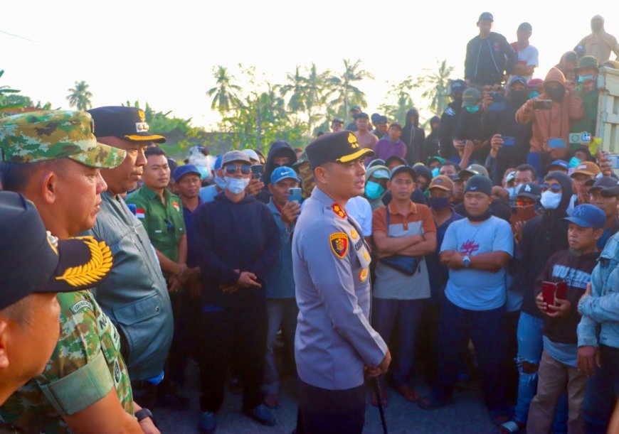 Polres Lampung Tengah Redam Aksi Massa, Kapolres Pastikan Proses Hukum Transparan dan Humanis