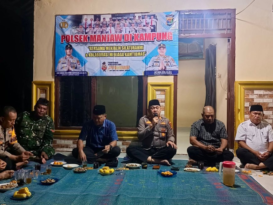 Polsek Seputih Banyak Perkuat Kamtibmas Lewat Program Polisi Manjaw Kampung di Sangga Buana