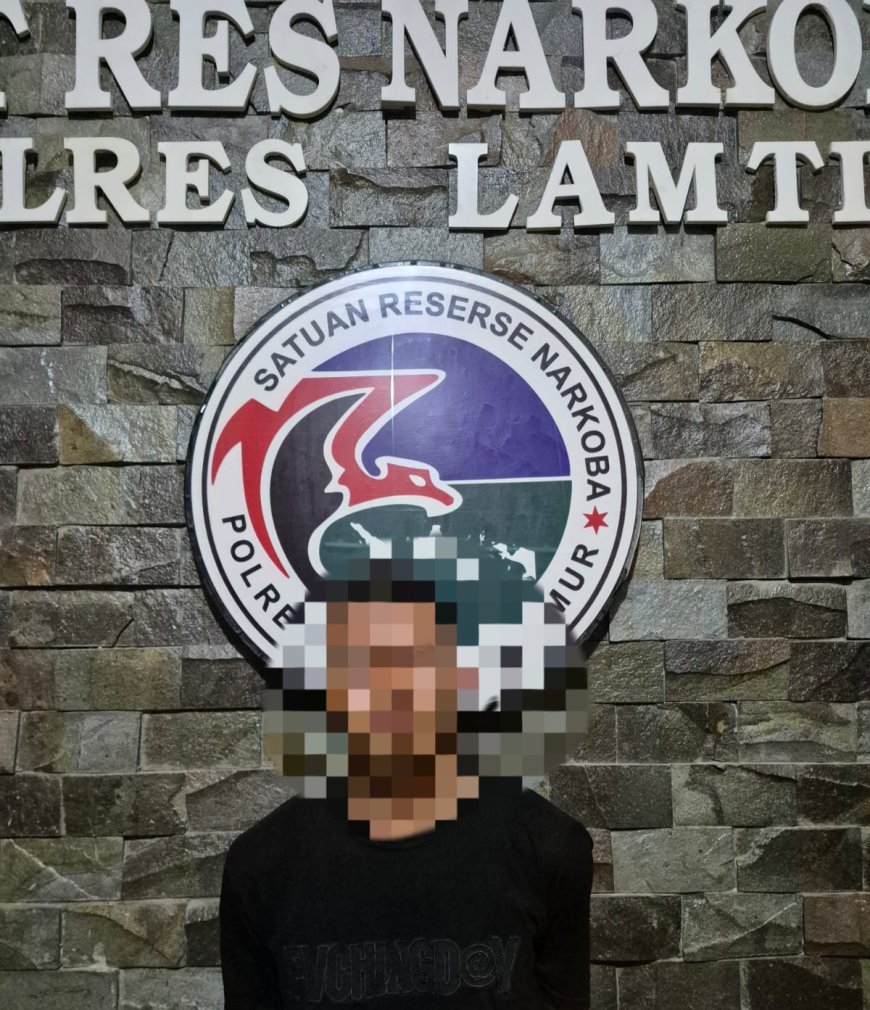 Pemuda 19 Tahun Asal Jabung Ditangkap Satres Narkoba Lampung Timur, Diduga Edarkan Ekstasi