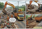 Sampah Meluber ke Jalan, DLH Lampung Utara Turunkan Alat Berat Bersihkan TPS Kotabumi Ilir