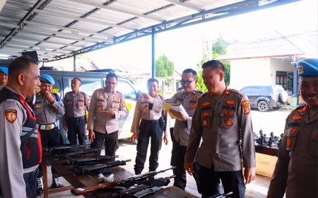 Polres Lampung Timur Perketat Pengawasan Senpi Laras Panjang, Wakapolres: “Wajib Dirawat dan Digunakan Sesuai Prosedur”