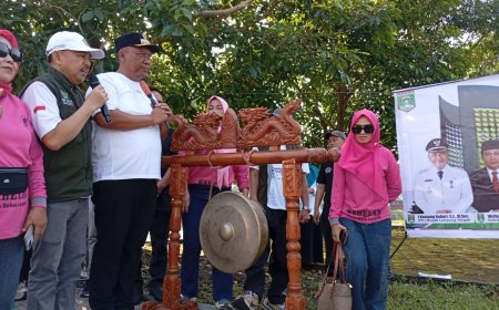 Car Free Day di Tugu Canang, Plt Bupati Lampung Tengah Gencarkan Sertifikasi Halal untuk UMKM
