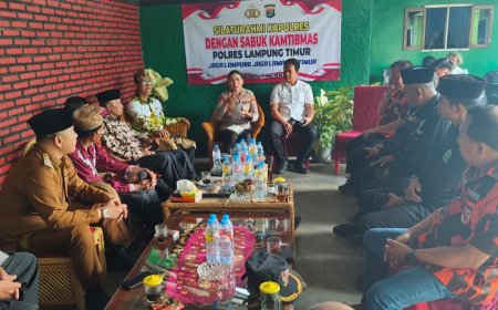 Kapolres Lampung Timur Perkuat “Sabuk Kamtibmas” Lewat Silaturahmi dengan Tokoh Masyarakat