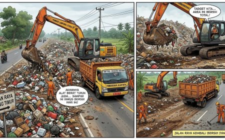 Sampah Meluber ke Jalan, DLH Lampung Utara Turunkan Alat Berat Bersihkan TPS Kotabumi Ilir