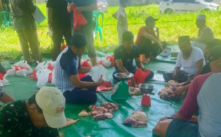 Kurban PT Sarana Global Quarry Pererat Harmoni Warga Banjar Agung