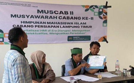 Wilu Gangga Terpilih Pimpin HMI Lampung Timur