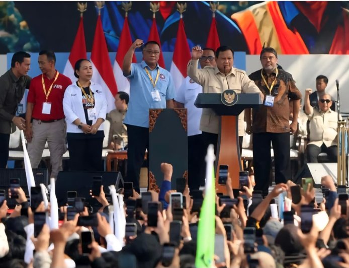 Prabowo: Saya Jadi Presiden Berkat Dukungan Buruh, Tani, dan Nelayan