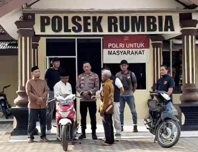 Polsek Rumbia Kembalikan Motor Curian ke Warga, Satu Unit Lagi Masih Cari Pemilik