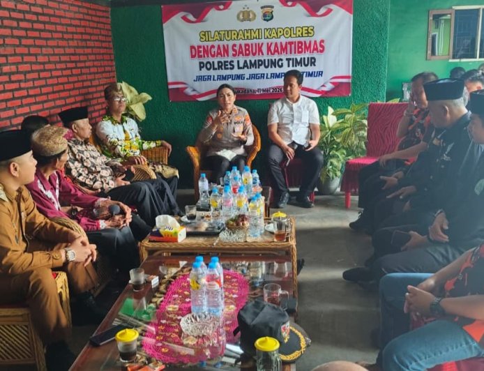 Kapolres Lampung Timur Perkuat “Sabuk Kamtibmas” Lewat Silaturahmi dengan Tokoh Masyarakat