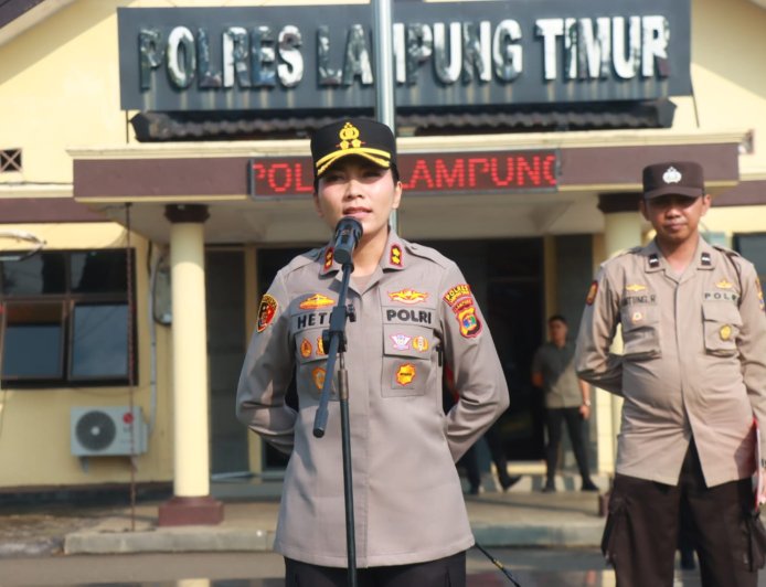 Kapolres Lampung Timur Imbau Warga Waspada di Musim Hujan, Keselamatan Jadi Prioritas
