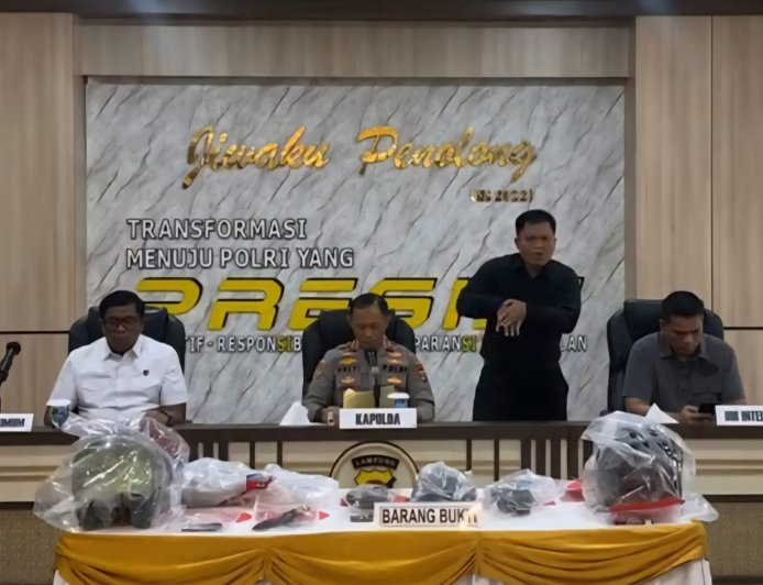 Kapolda Lampung Perintahkan “Tembak di Tempat” Pelaku Begal, Tegaskan Tanpa Toleransi