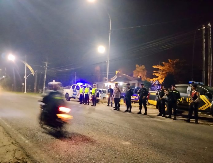 Patroli Gabungan Polres Lampung Tengah Perketat Keamanan Saat Libur Panjang
