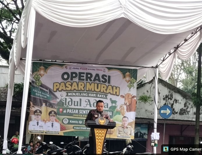 Tekan Inflasi, Pemkab Lampura Gelar Pasar Murah Bulanan di Kotabumi