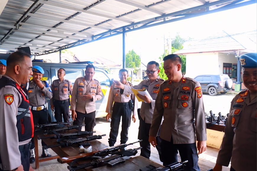 Polres Lampung Timur Perketat Pengawasan Senpi Laras Panjang, Wakapolres: “Wajib Dirawat dan Digunakan Sesuai Prosedur”