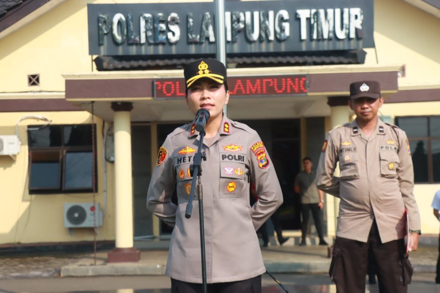 Kapolres Lampung Timur Imbau Warga Waspada di Musim Hujan, Keselamatan Jadi Prioritas