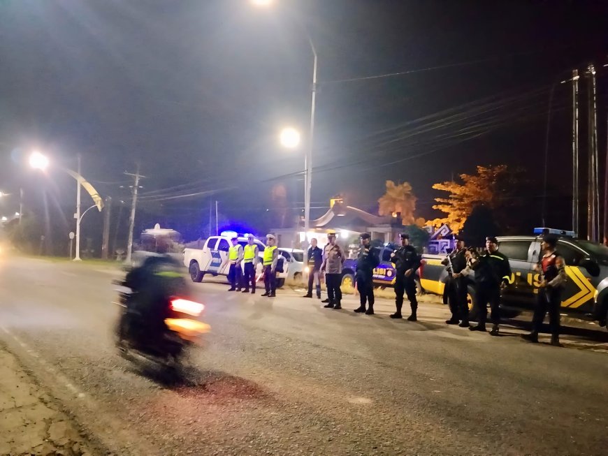 Patroli Gabungan Polres Lampung Tengah Perketat Keamanan Saat Libur Panjang