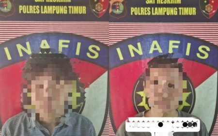 Viral di Media Sosial, Dua Pelaku Begal di Lampung Timur Akhirnya Menyerahkan Diri ke Polisi
