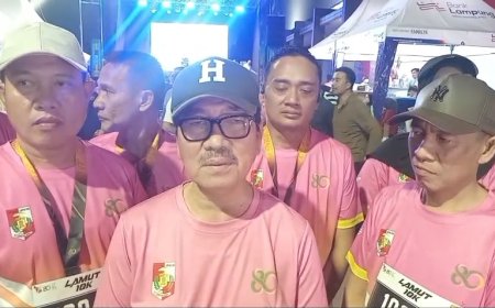 Meriah HUT 80 Lampung Utara Night Run Jadi Magnet Ribuan Peserta