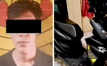 Polisi Ringkus Pemuda Lampung Tengah yang Bawa Kabur Motor Pinjaman dengan Modus Jenguk Ibu