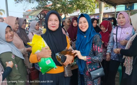 Gerakan Serentak Penetrasi Pasar di Lampung Timur, Tiga Komoditas Dijual Lebih Murah