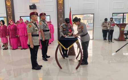Polres Lampung Timur Gelar Sertijab Kasat Reskrim, Tonggak Penyegaran Organisasi dan Penguatan Kinerja