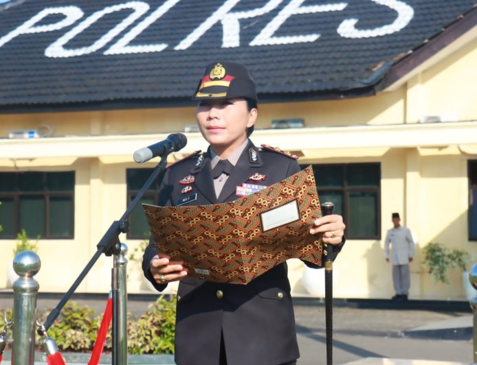 Kapolres Lampung Timur Pimpin Upacara Hari Lahir Pancasila 2026, Tekankan Nilai Persatuan dan Integritas Personel