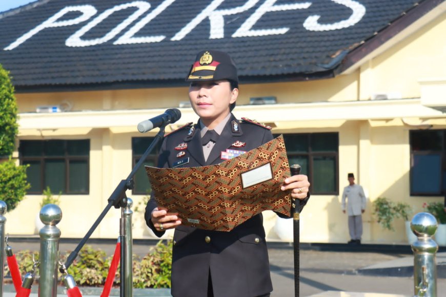 Kapolres Lampung Timur Pimpin Upacara Hari Lahir Pancasila 2026, Tekankan Nilai Persatuan dan Integritas Personel