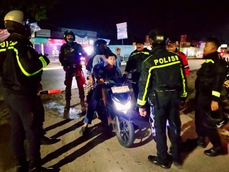 Polres Lampung Tengah Intensifkan Patroli Malam, Tekan Balap Liar dan Aksi Premanisme