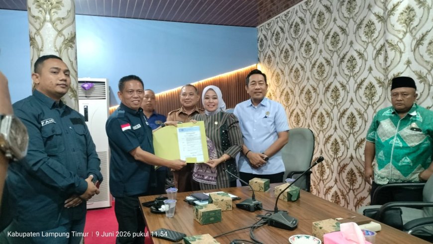 PWI Lampung Timur Audiensi dengan DPRD, Bahas HPN dan Porwanas 2027 di Lampung