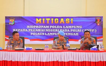 Perkuat Integritas Personel, Bid Propam Polda Lampung Gelar Operasi Gaktibplin di Polres Lampung Tengah