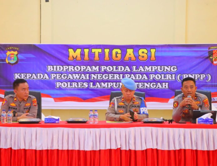 Perkuat Integritas Personel, Bid Propam Polda Lampung Gelar Operasi Gaktibplin di Polres Lampung Tengah