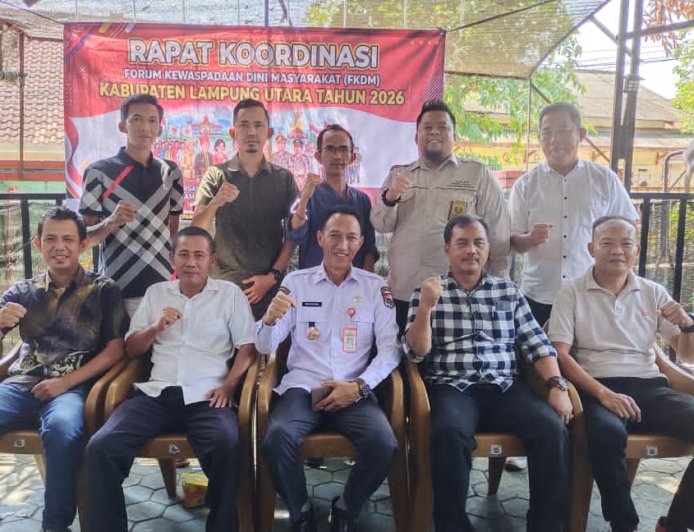 Perkuat Deteksi Dini, FKDM Lampung Utara Siap Bendung Konflik Sosial di Media Sosial