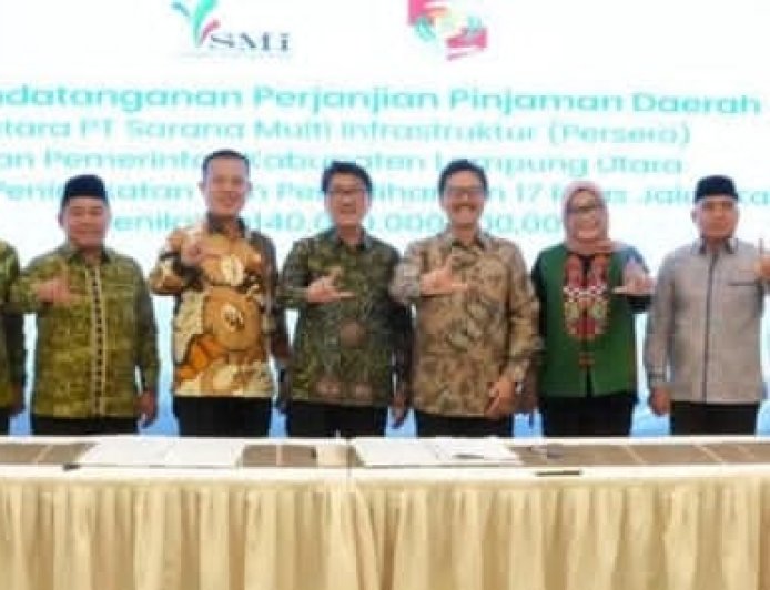 Akhiri Polemik, Pemkab Lampung Utara Resmi Teken Pinjaman Rp140 Miliar untuk Infrastruktur Jalan