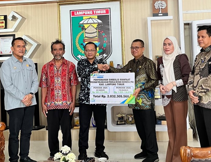 Pemkab Lampung Timur Perkuat Perlindungan Pekerja Migran Melalui Manfaat Program Senilai Rp2 Miliar