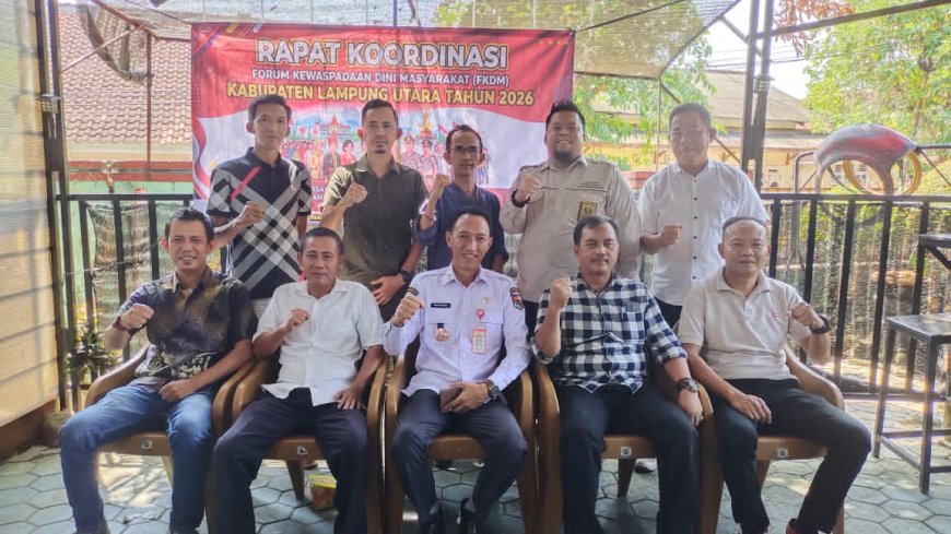 Perkuat Deteksi Dini, FKDM Lampung Utara Siap Bendung Konflik Sosial di Media Sosial