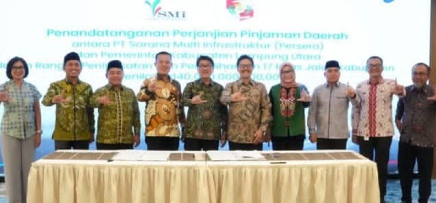 Akhiri Polemik, Pemkab Lampung Utara Resmi Teken Pinjaman Rp140 Miliar untuk Infrastruktur Jalan