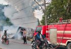 Polisi, Damkar, dan BPBD Sigap Padamkan Kebakaran Warung Kuliner di Prosida Bandar Jaya
