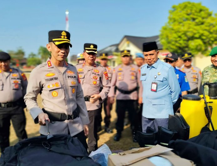 Sinergi Lintas Sektoral: Polres Lampung Timur Gelar Apel Kesiapsiagaan Karhutla 2026