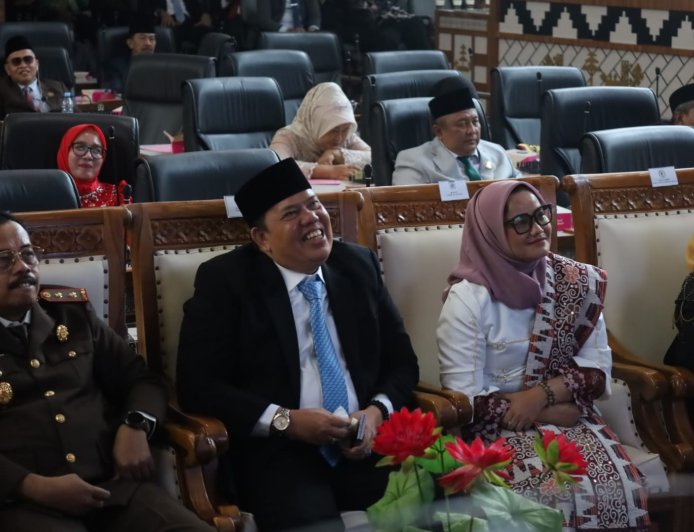 Bupati Lampung Timur Perkuat Sinergi Nasional dalam Rapat Paripurna Pidato Kenegaraan 2026