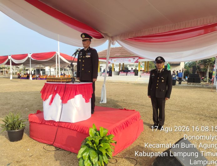 Upacara Peringatan HUT RI Ke-81 di Bumi Agung Berlangsung Khidmat