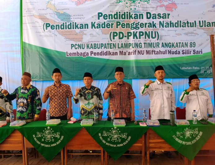 Perkuat Ideologi Aswaja dan NKRI, PCNU Lampung Timur Gelar PD-PKPNU Angkatan Ke-89
