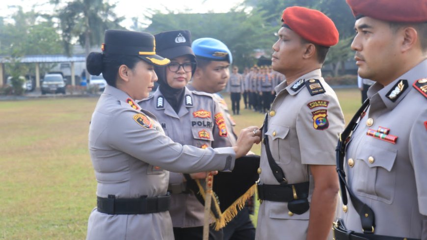Perkuat Lini Pelayanan, Kapolres Lampung Timur Pimpin Sertijab Kasat Narkoba dan Kapolsek Sekampung Udik