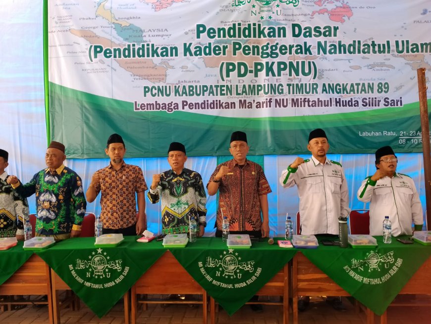 Perkuat Ideologi Aswaja dan NKRI, PCNU Lampung Timur Gelar PD-PKPNU Angkatan Ke-89
