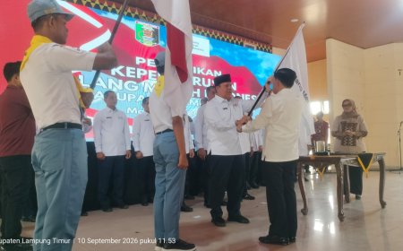 Azwar Hadi Resmi Sebagai Ketua PMI Lampung Timur 2026-2031