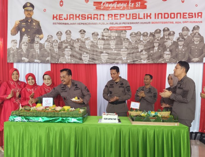 Hari Lahir Kejaksaan RI ke-81, Kejari Lampung Timur Perkuat Integritas dan Pelayanan Hukum