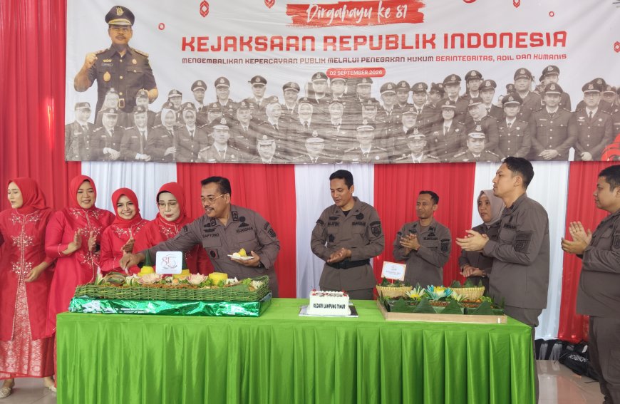Hari Lahir Kejaksaan RI ke-81, Kejari Lampung Timur Perkuat Integritas dan Pelayanan Hukum