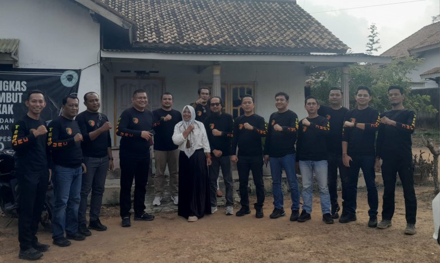 Rayakan HUT ke-11, Tekab 308 Polres Lampung Timur Gelar Bakti Sosial untuk Warga Kurang Mampu