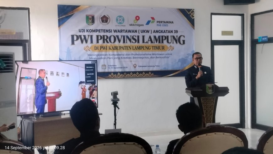 Pesan Bupati di UKW PWI Lamtim: Kompetensi Wartawan Jadi Benteng Hadapi Hoaks